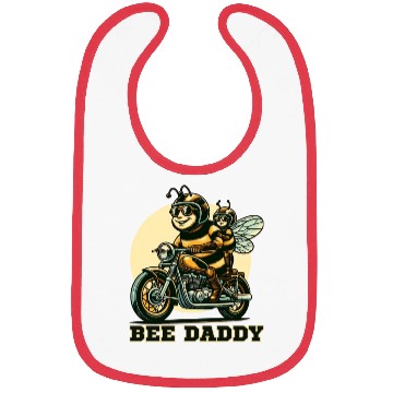 Discover bee daddy bee father first sons super hero Bibs