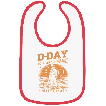 Discover D-Day 80th Anniversary - Never Forget 1944 - 2024 Bibs