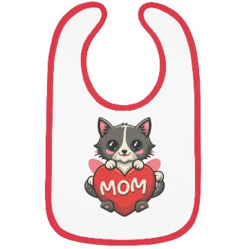 Discover cat mom Bibs
