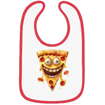 Discover Happy Pepperoni Pizza Slice Bibs
