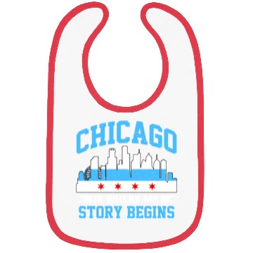 Discover Unique Chicago Skyline Windy City 312 Bibs