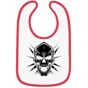 Discover Aggressive evil skull Bibs