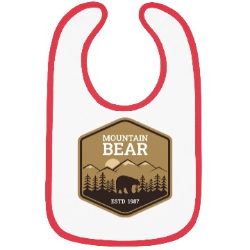 Discover Mountain Bear - Brown Bibs