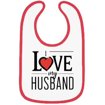 Discover I LOVE MY Husband Bibs