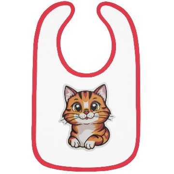 Discover cute cat design Bibs