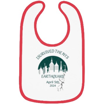 Discover i survived the nyc earthquake Bibs