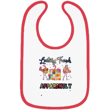 Discover Were More Than Just Quilting Friends Flamingo Bibs