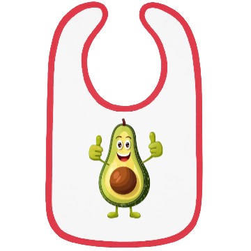 Discover Avocado Thumbs Up Bibs