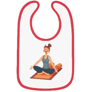 Discover Joyful Yoga Moment Meditation Pose Bibs
