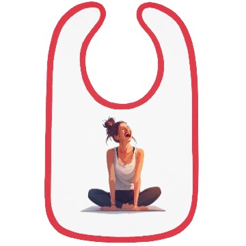 Discover Joyful Yoga Moment Meditation Pose Bibs