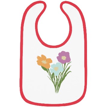 Discover Pretty Sweet Flowers Bibs