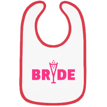 Discover Bride Bubbly (Hen Night Bachelorette Party Pink) Bibs