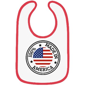 Discover USA Made in America Bibs