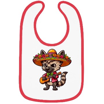 Discover Cinco de Mayo Hyena Mariachi Guitar Bibs