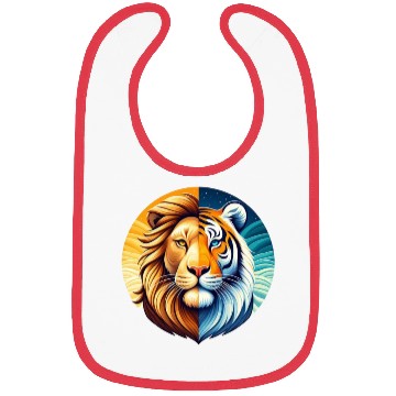 Discover Lion Tiger Bibs