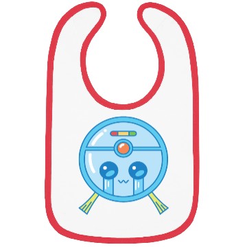 Discover Sad Robot Vacuum Cleaner Kawaii Bibs