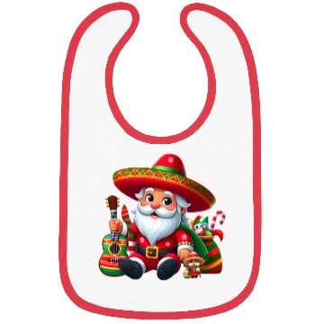 Discover Cinco de Mayo Santa Claus Bibs