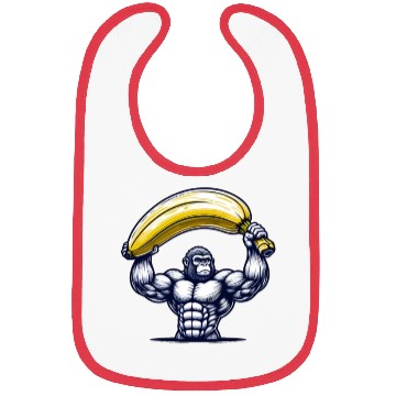 Discover Monkey with Big Banana Bibs