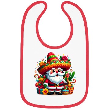 Discover Cinco de Mayo Santa Claus Bibs