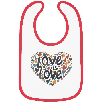 Discover Love is Love Bibs
