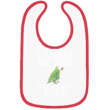 Discover Tropical quaker parrot funny parakeet Bibs