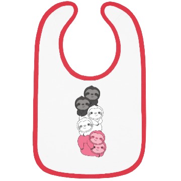 Discover Femaric Flag Pride Lgbtq Cute Sloth Bibs