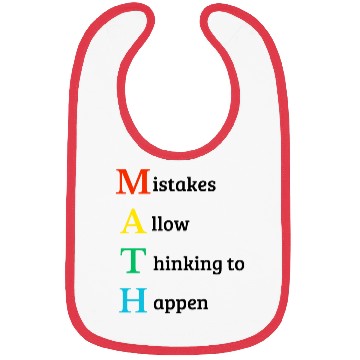 Discover Math quote school kid Bibs