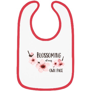 Discover Spring floral Bibs Elegant Cherry Blossom Design