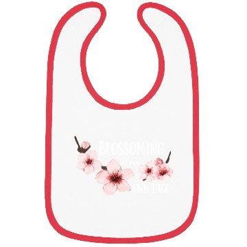 Discover Spring floral Bibs Elegant Cherry Blossom Design