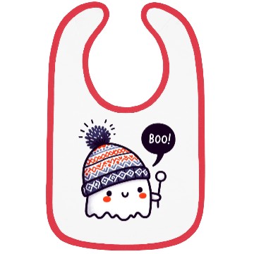 Discover Ghostly Surprise with Knitted Hat Bibs