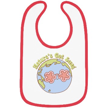 Discover Nature's got Swag Retro Earth Mascot Bibs