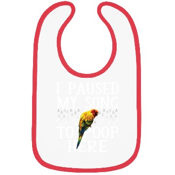 Discover Funnye tropical parrot poop Bibs