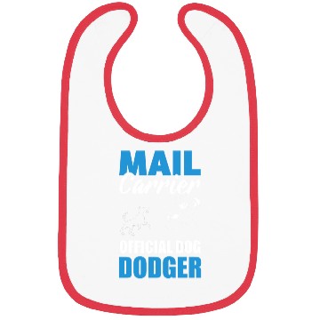 Discover Funny Mailman And Dog Postal Worker Bibs