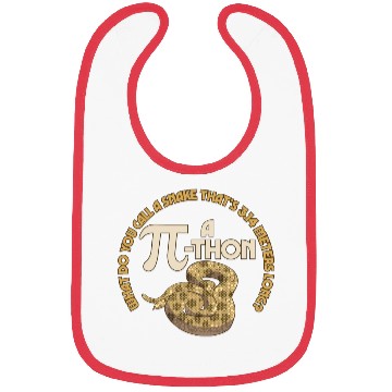 Discover Pi-thon Math Pun Funny Snake Mathematics Meme Bibs
