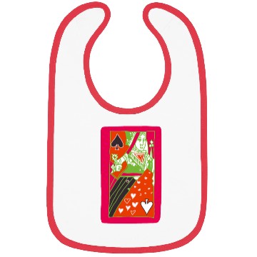 Discover Red Queen Of Spades Playing Card Bibs