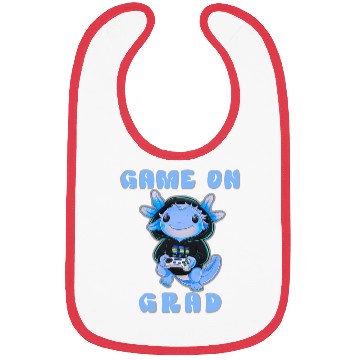 Discover Cute Axolotl Gaming Design Bibs