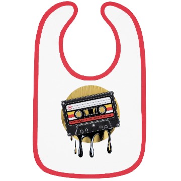 Discover Music Bibs, 80's Cassette Tape , Vintage Cassette