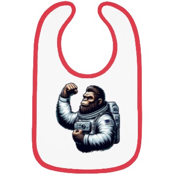Discover Astronaut Monkey Chimpanzee Gorilla Bibs