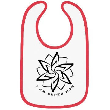 Discover I Am Super Mom Affirmation Apparel Bibs