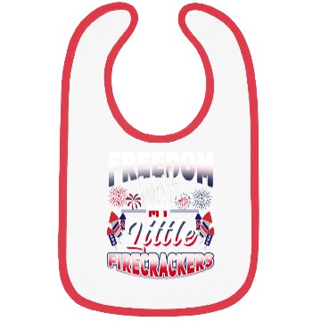 Discover Freedom Firecrackers Patriotic Teacher Bibs
