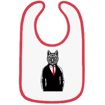 Discover Wolf Wearing Tux Bibs Funny Canine Wolves Vest