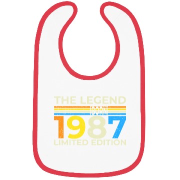 Discover The Legend 1987 Logo Design Limited Edition Bibs