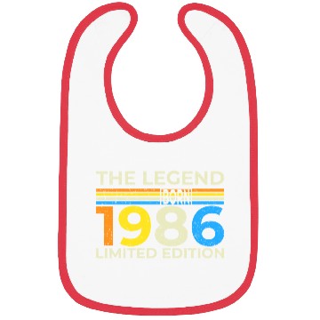 Discover The Legend 1986 Logo Design Limited Edition Bibs