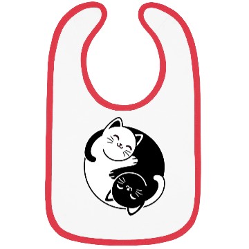 Discover Yin and Yang Cats Bibs