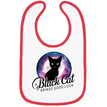 Discover Cosmic Luck Black Cat Bibs