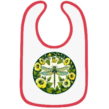 Discover Green Dragonfly Bibs