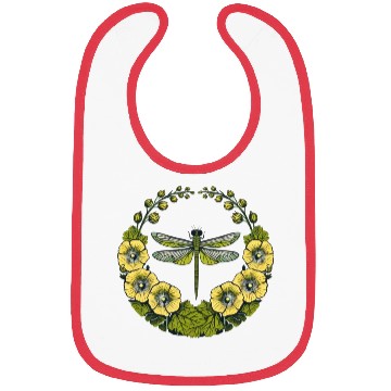 Discover Green Dragonfly Bibs