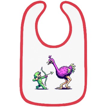 Discover Quirky Archer's Ostrich Challenge Bibs