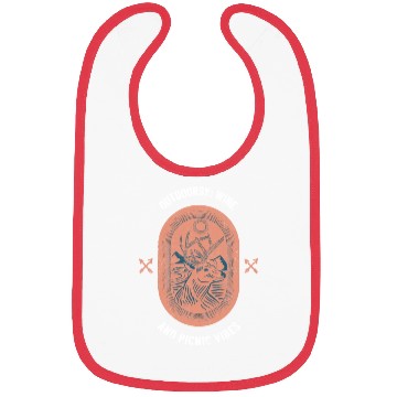Discover Outdoorsy Wine And Picnic Vibes Camping Women Bibs