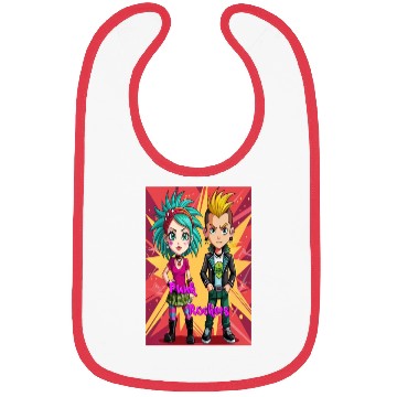 Discover Rebel Riffs: Punk Rockers Unite Bibs